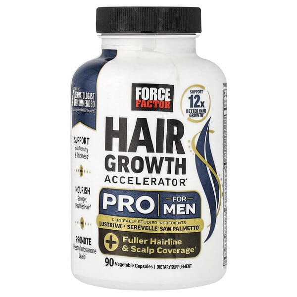 Hair Growth Accelerator® Pro для мужчин, 90 растительных капсул