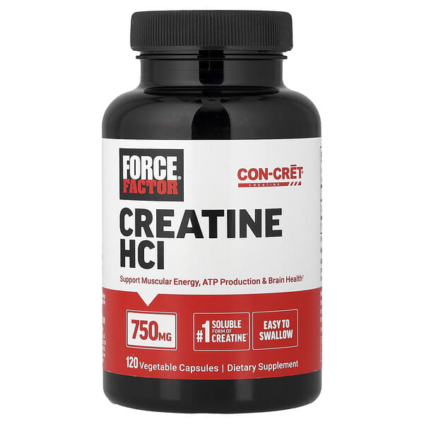 Creatine HCl, 750 mg, 120 Vegetable Capsules