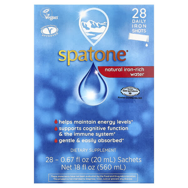 Натуральная вода с высоким содержанием железа, 28 саше, 0.67 fl oz (20 ml)
