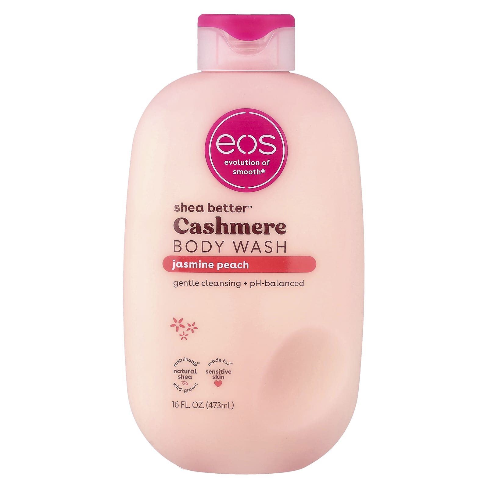 Очищающее средство для тела Shea Butter™, Jasmine Peach, 16 fl oz