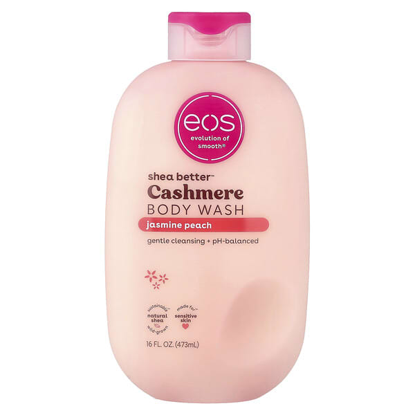 Очищающее средство для тела Shea Butter™, Jasmine Peach, 16 fl oz