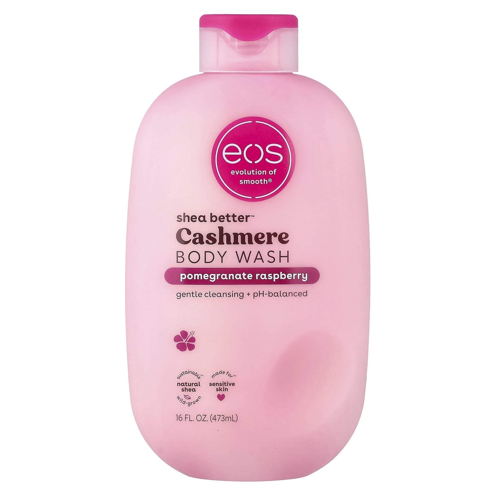 EOS Гель для душа Shea Butter, гранат и малина, 16 fl oz