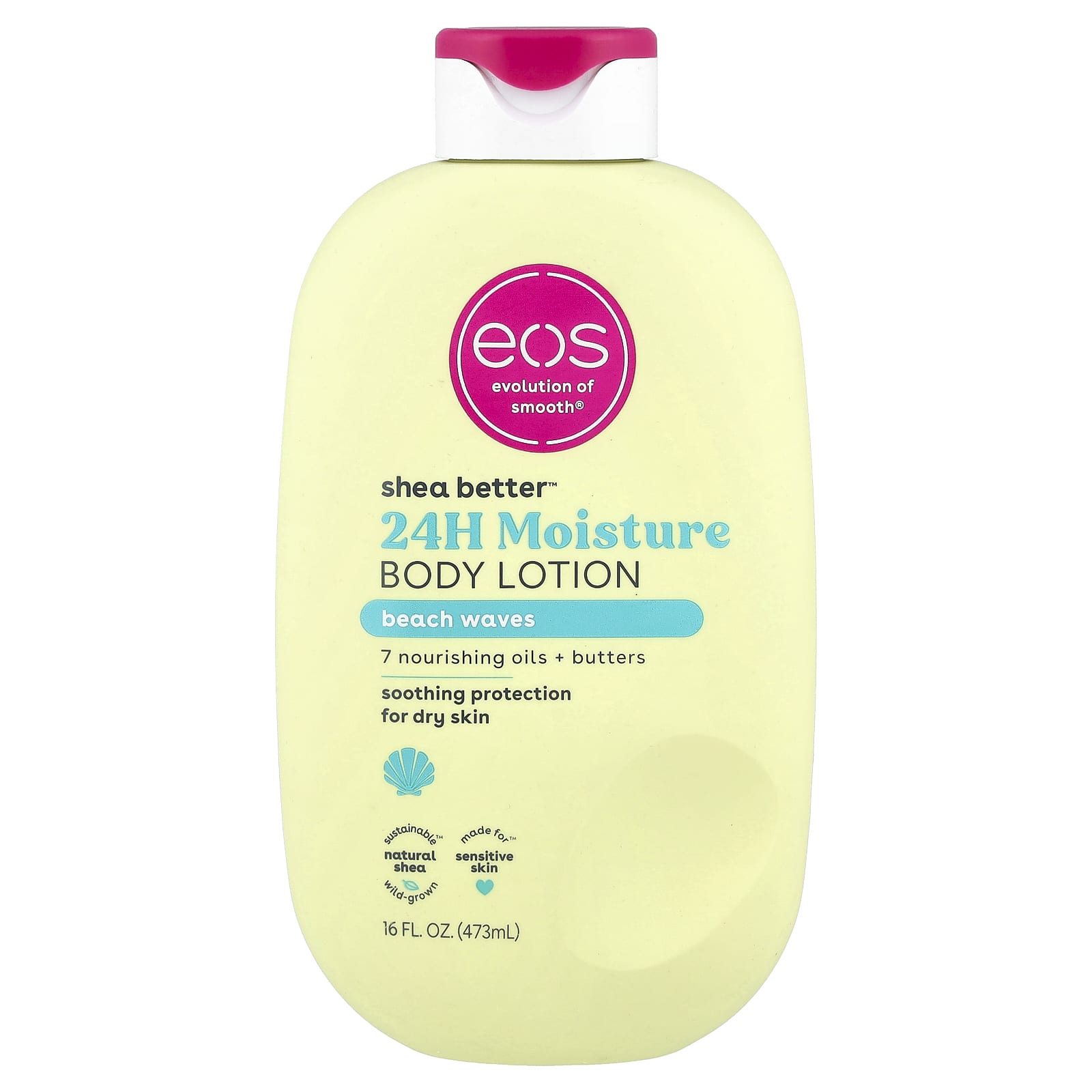 Shea Better™, 24H Moisture Body Lotion, Beach Waves, 16 fl oz (473 ml)