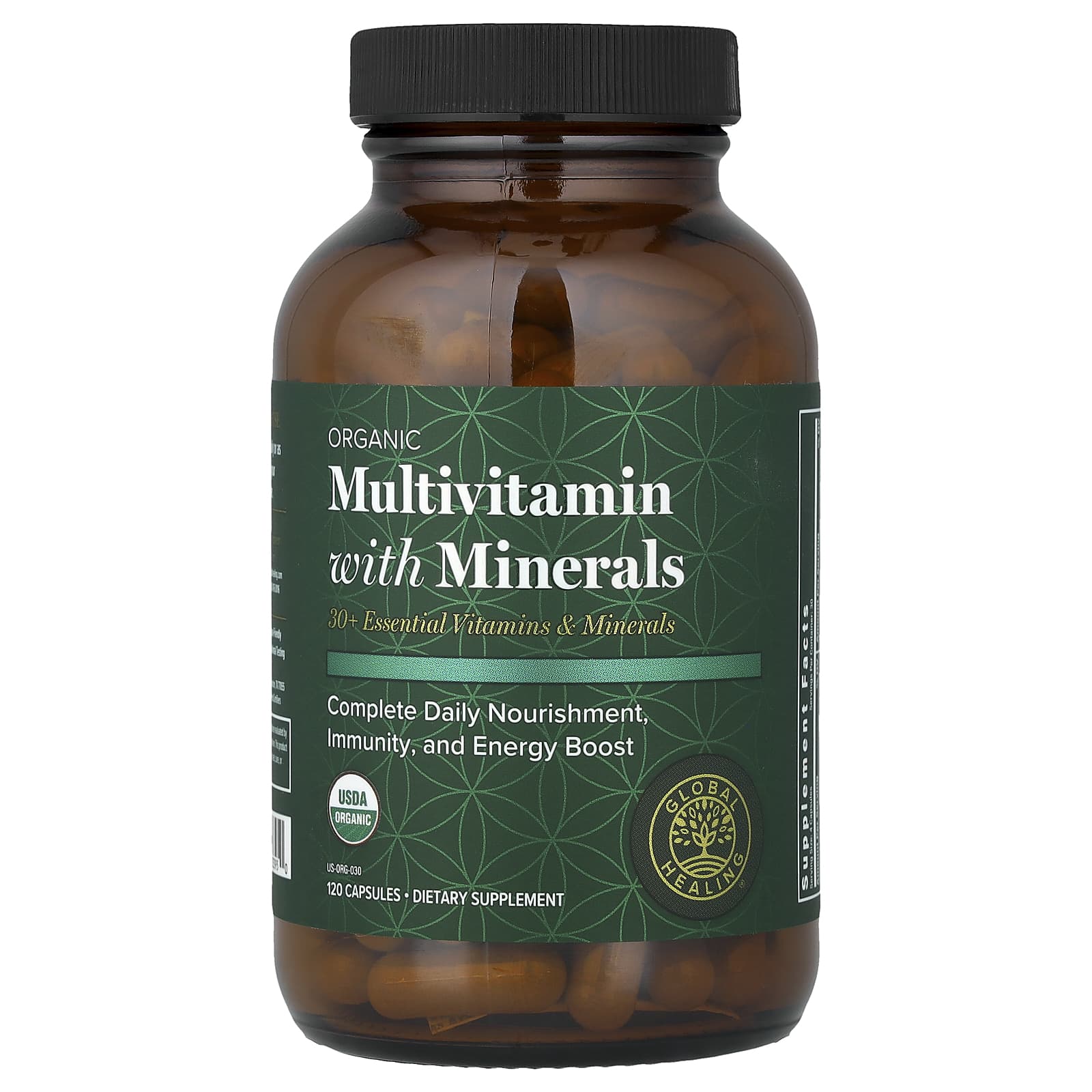 Organic Multivitamin With Minerals, 120 Capsules