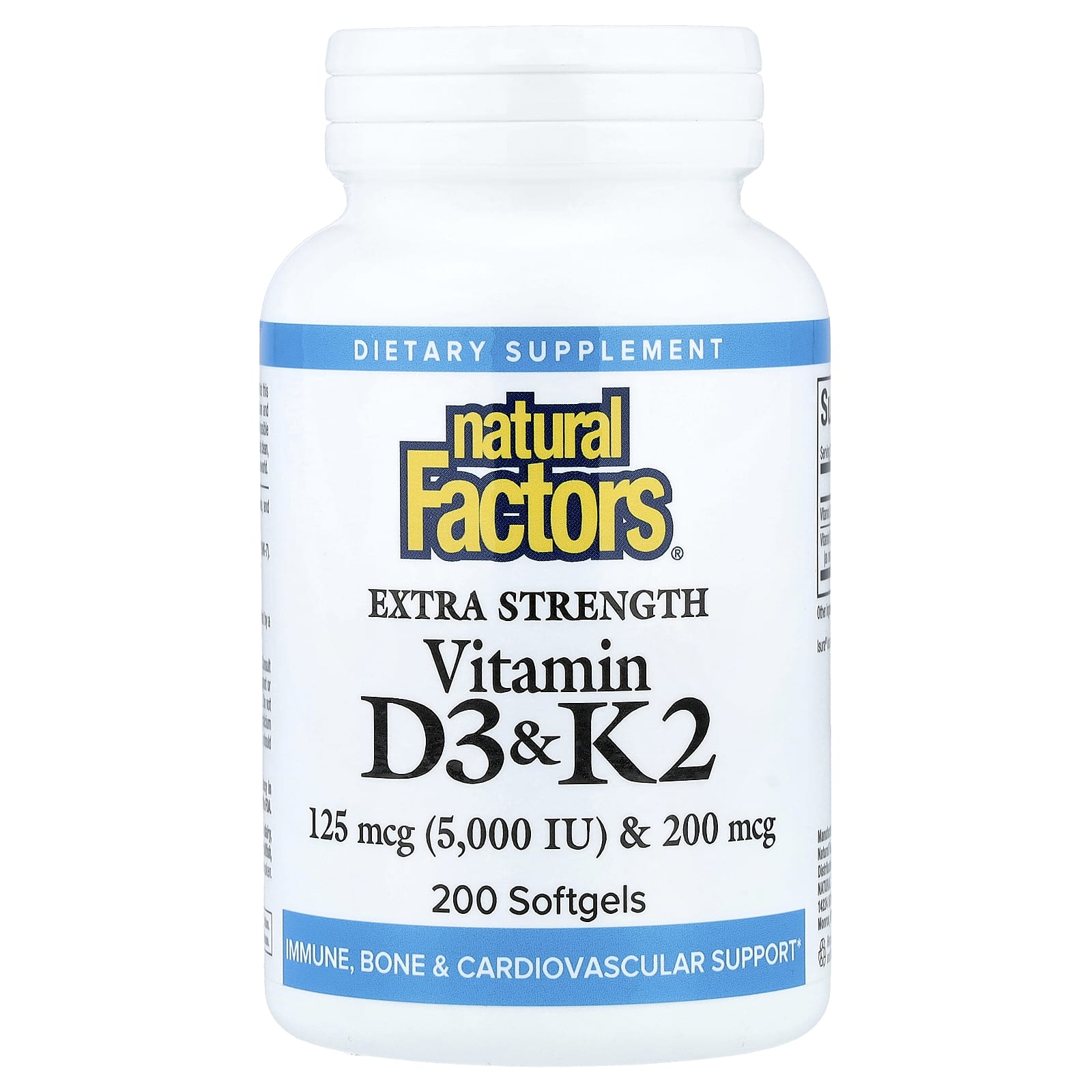Витамины Vitamin D3 & K2, 200 Softgels
