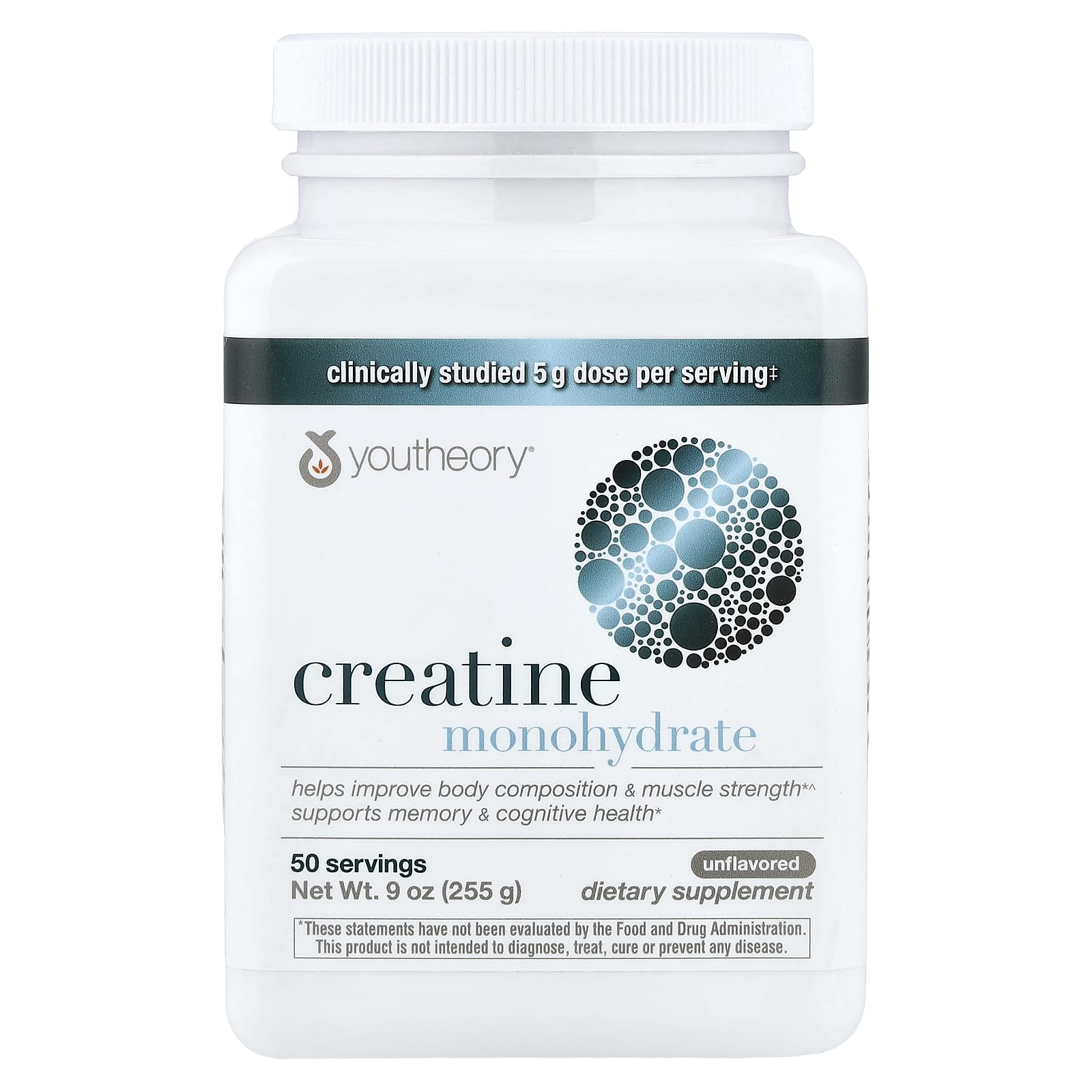 Creatine Monohydrate, Unflavored, 9 oz (255 g)