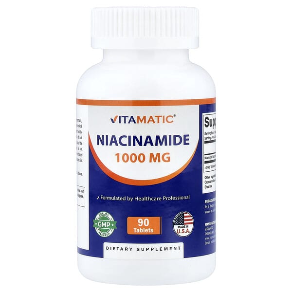 Vitamatic Niacinamide 1,000 mg 90 таблеток