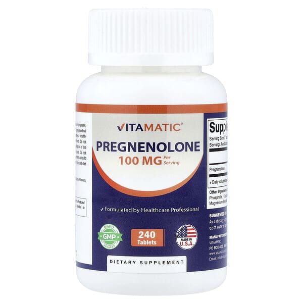 Pregnenolone, 240 таблеток (50 mg per Tablet)