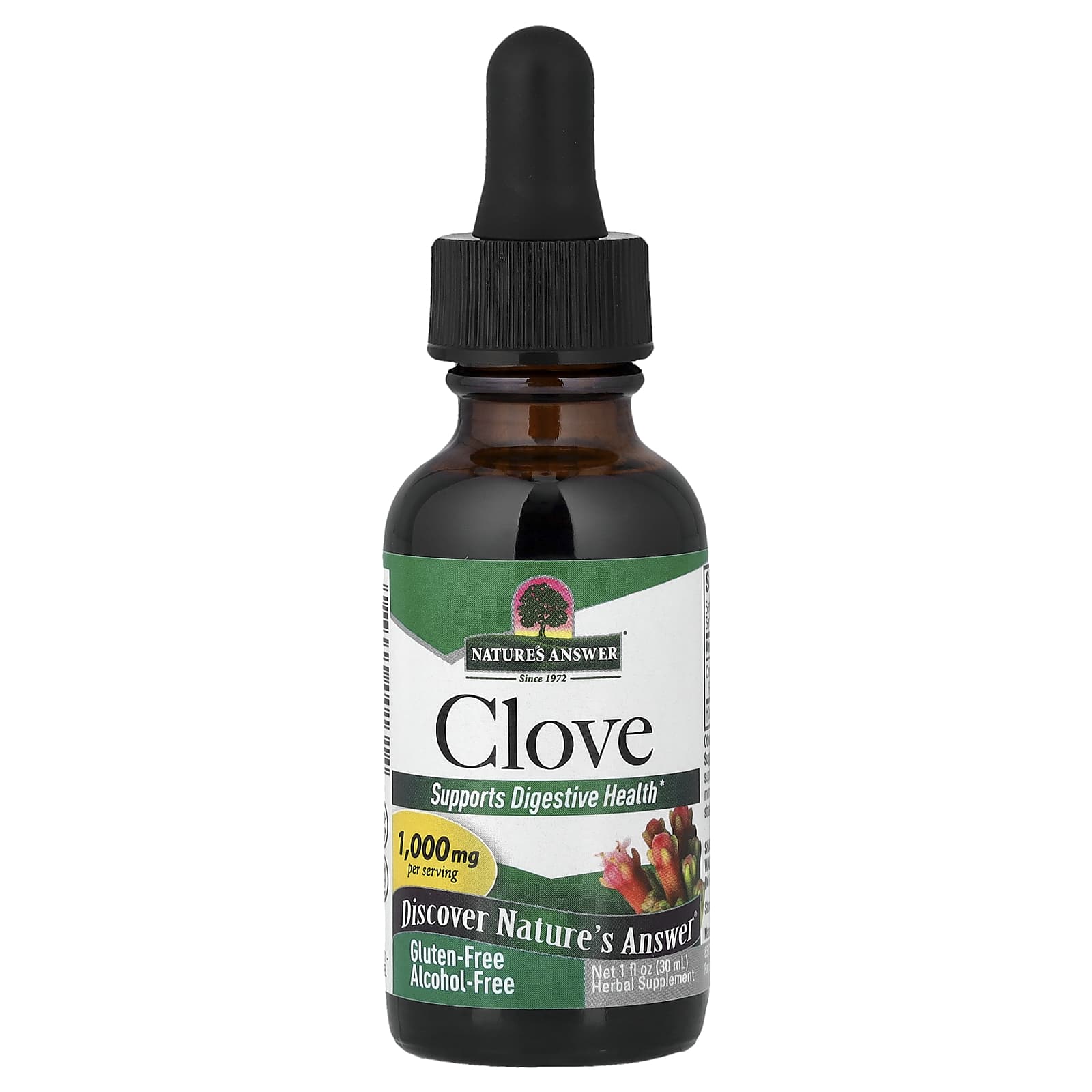 Гвоздика Nature's Answer, без спирта, 1 fl oz (30 ml)