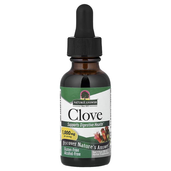 Гвоздика Nature's Answer, без спирта, 1 fl oz (30 ml)