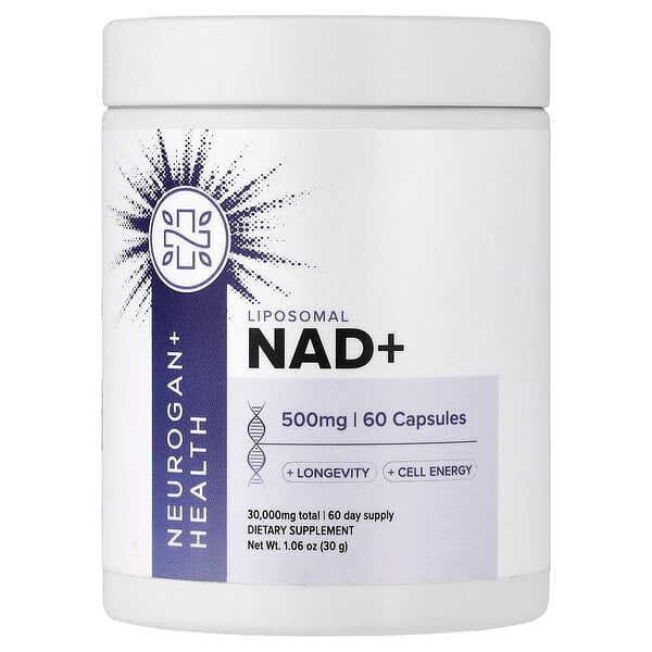 Липосомальный NAD+, 500 мг, 60 капсул