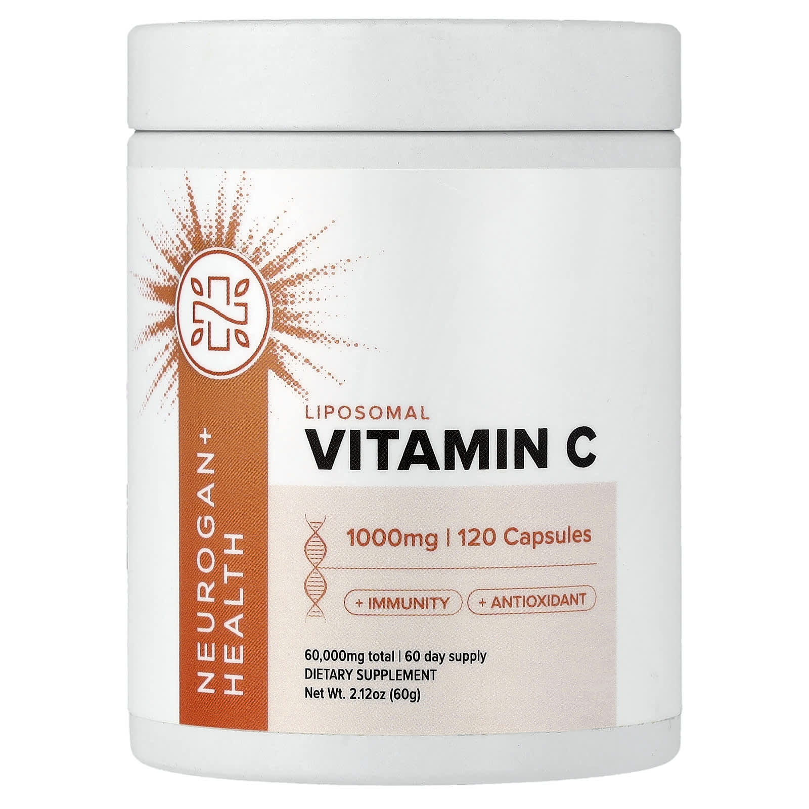 Liposomal Vitamin C, 120 Capsules (500 mg per Capsule)