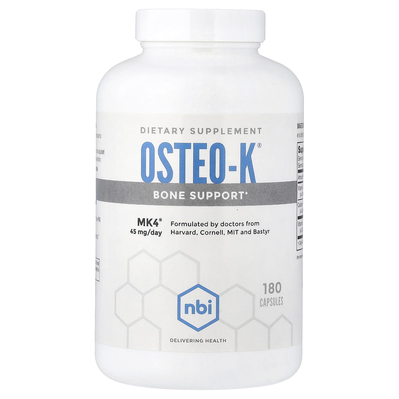 БАД Osteo-K®, поддержка костей, 180 капсул