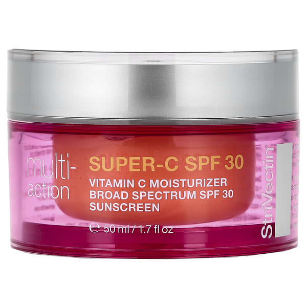 Увлажняющий солнцезащитный крем Super-C Vitamin C, SPF 30, 1.7 fl oz (50 ml)