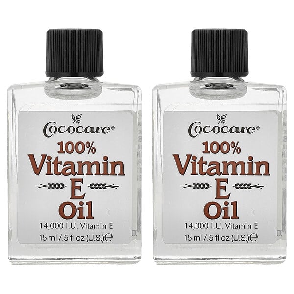 100% масло витамина E, 2 шт., 0.5 fl oz (15 ml) каждая