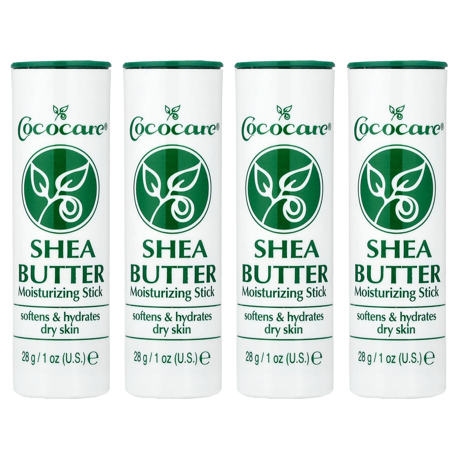 Shea Butter Moisturizing Stick, 4 Pack, 1 oz (28 g) Each