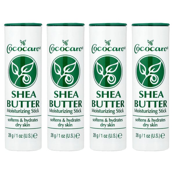 Shea Butter Moisturizing Stick, 4 Pack, 1 oz (28 g) Each