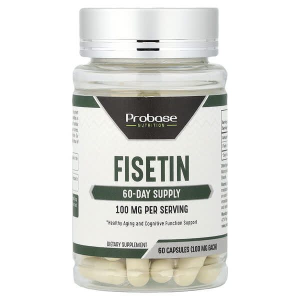 Fisetin Probase Nutrition, 100 mg, 60 капсул