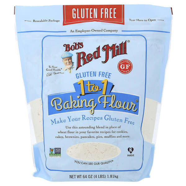 1 to 1 Baking Flour без глютена, 64 oz (1.81 kg)