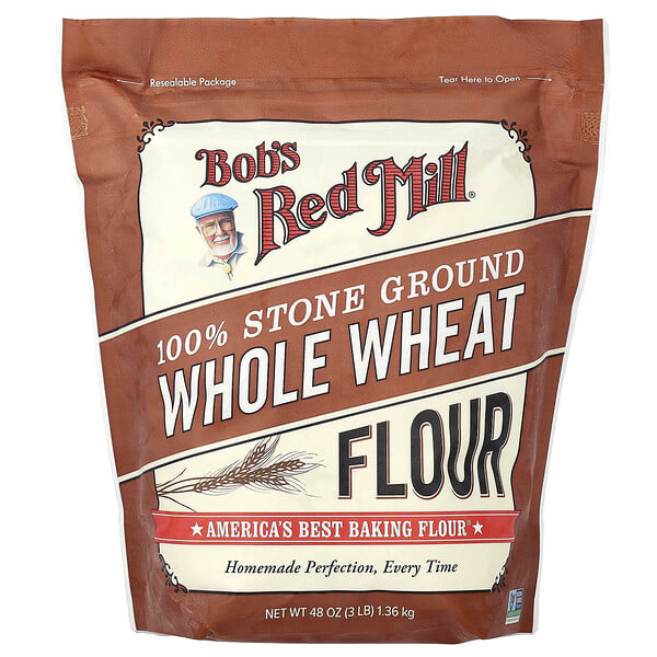 Цельнозерновая пшеничная мука Bob's Red Mill 48 oz (1.36 kg)