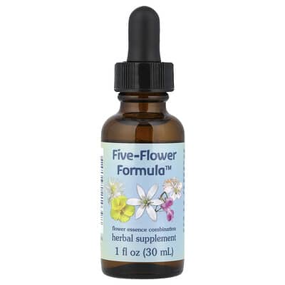 Комбинация цветочных эссенций Five-Flower Formula™, 1 fl oz (30 ml)