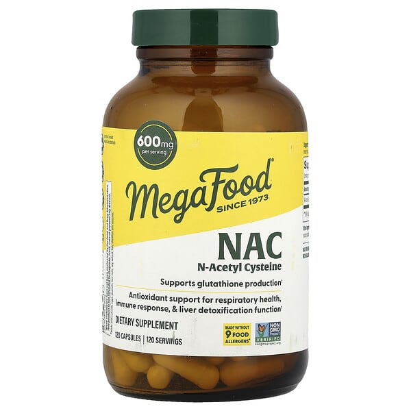 MegaFood NAC 600 mg 120 капсул