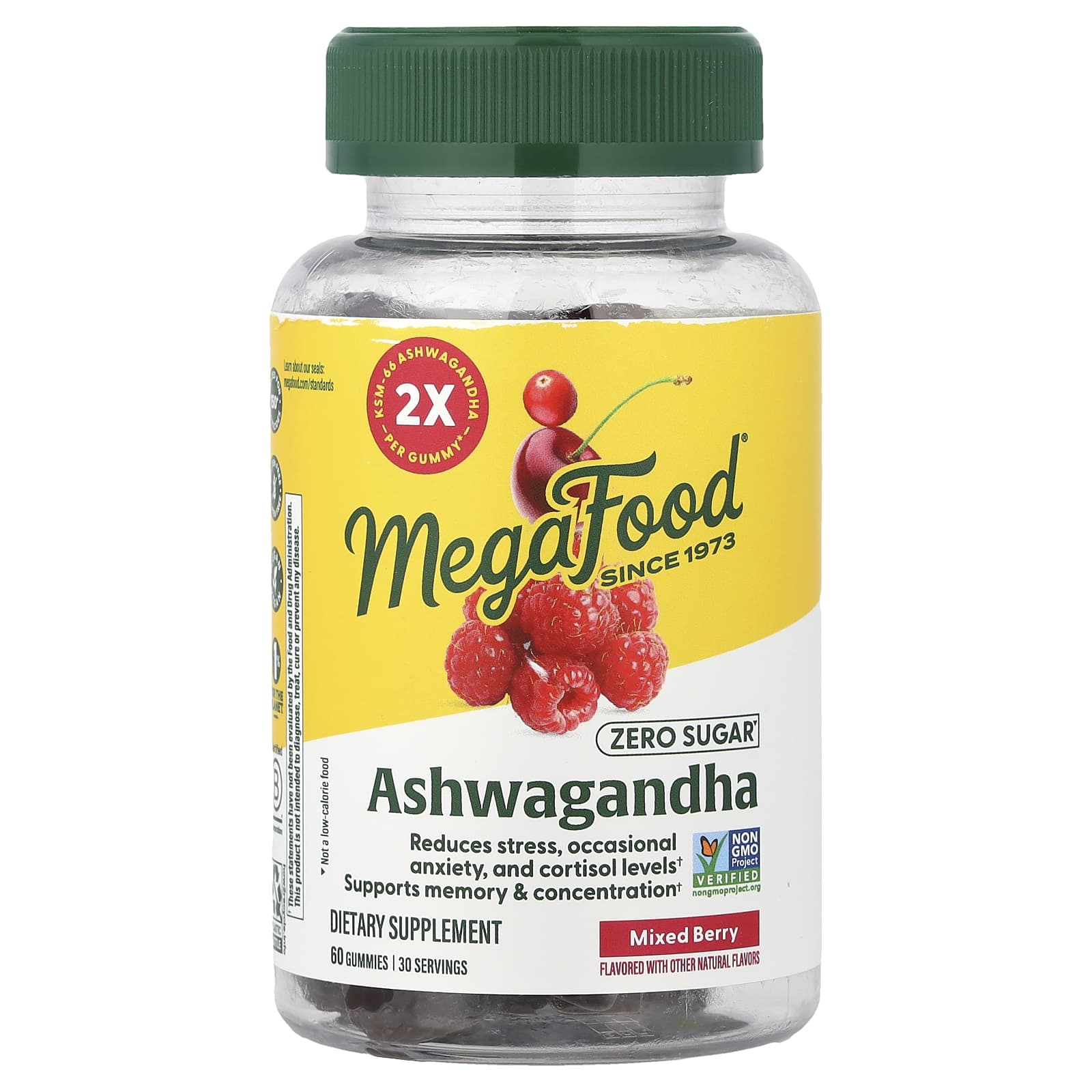 Желейные витамины MegaFood Ashwagandha, Mixed Berry, 60 шт