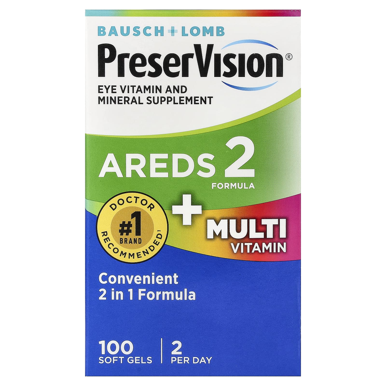 Мультивитамины PreserVision AREDS 2 Formula, 100 Softgels