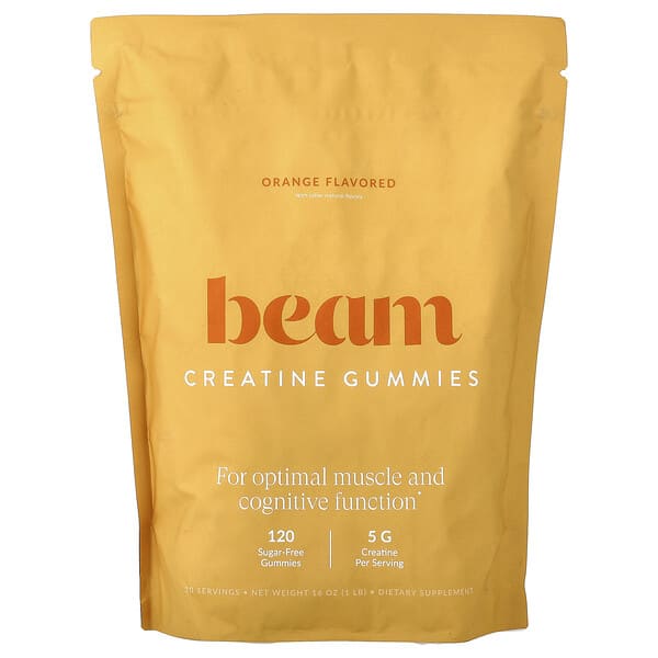 Creatine Gummies, Orange, 120 Gummies (1.25 g per Gummy)