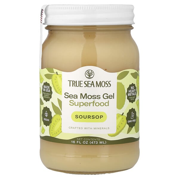 Sea Moss Gel Superfood, Soursop, 16 fl oz (473 ml)