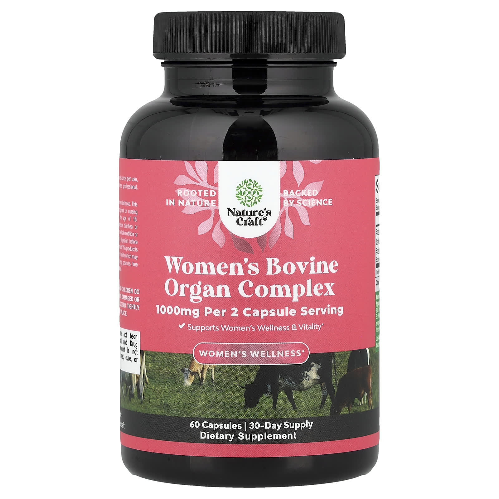 Женские витамины Nature's Craft Women's Bovine Organ Complex, 60 капсул