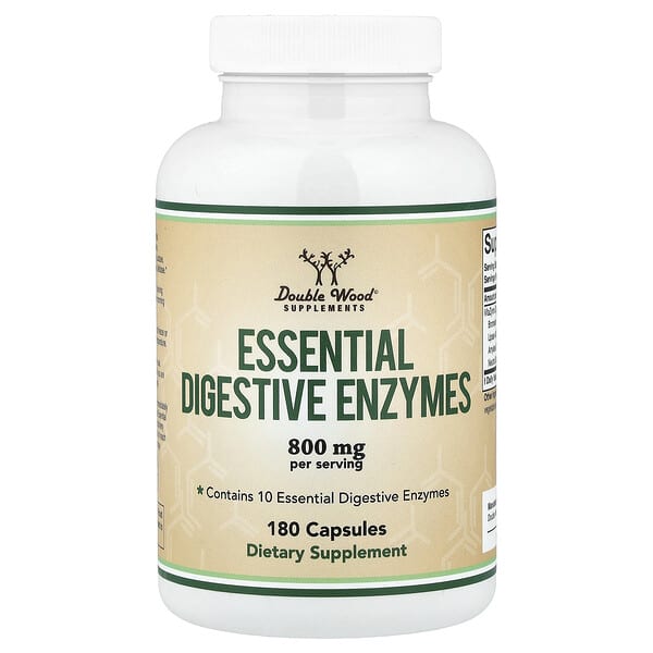Double Wood Supplements пищевые ферменты Digestive Enzymes 180 Capsules