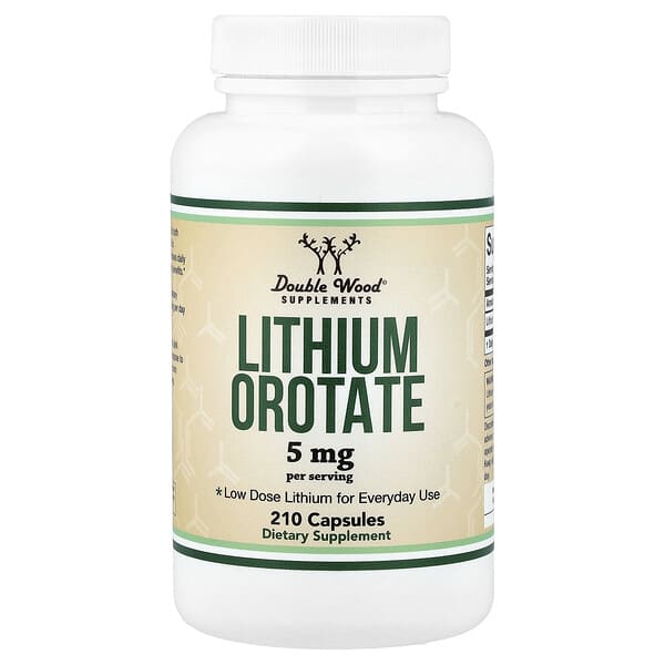 Lithium Orotate 5 mg, 210 капсул