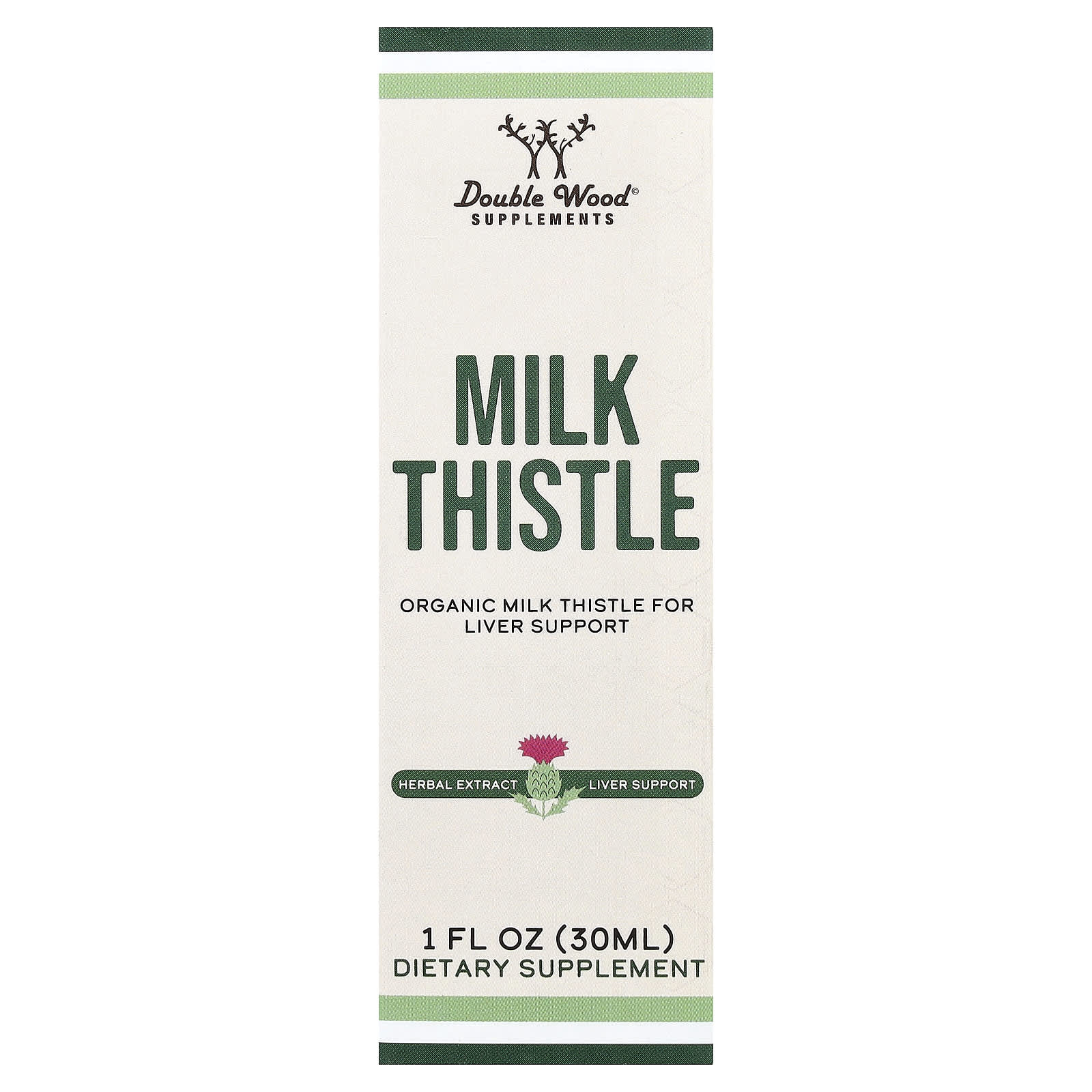 Double Wood Supplements Milk Thistle, 30 мл