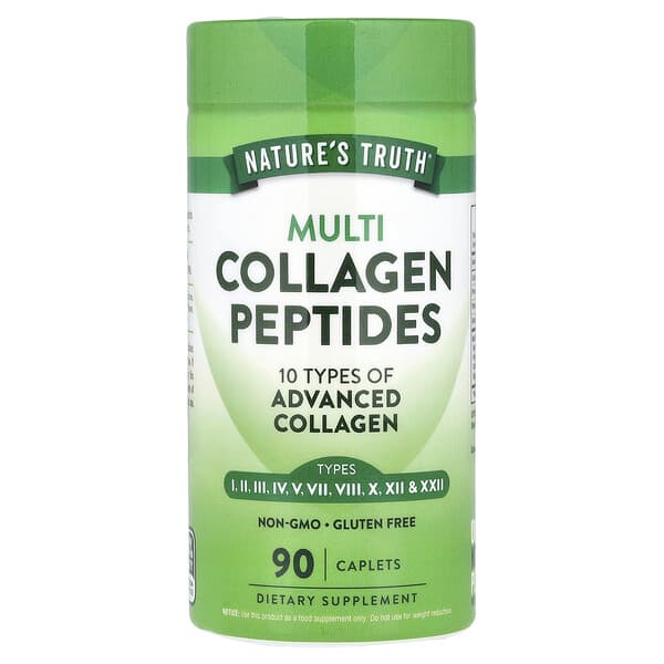 Nature's Truth Multi Collagen Peptides, 90 каплетов
