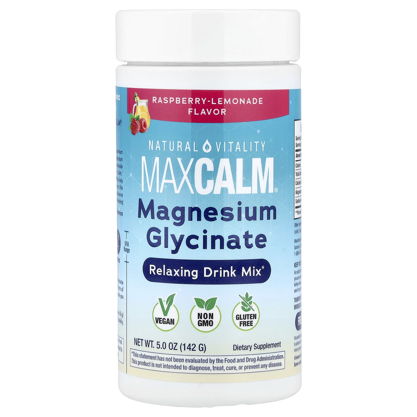 Напиток для расслабления MaxCalm®, Raspberry Lemonade, 5 унций (142 г)