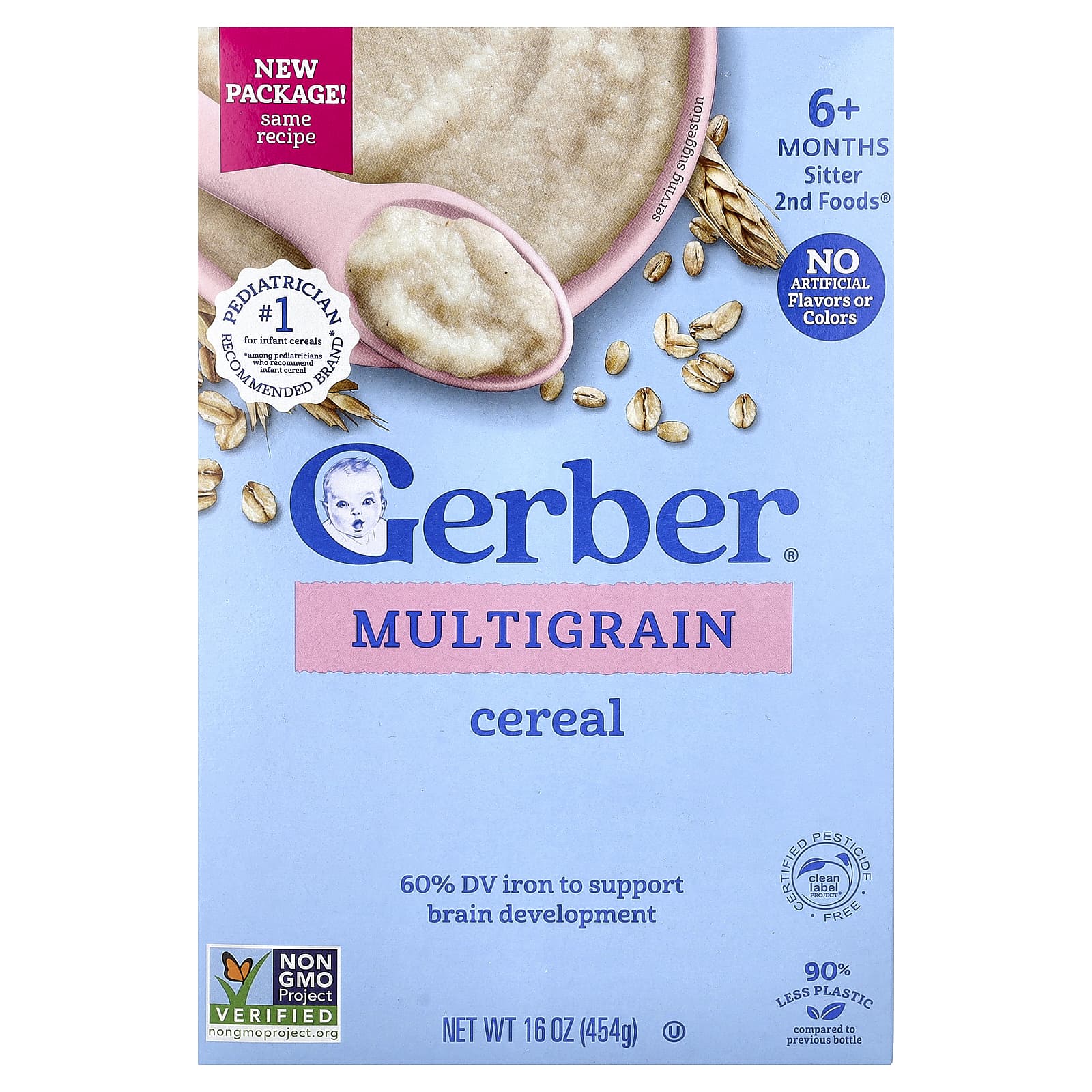 Multigrain Cereal, 6+ Months, 16 oz (454 g)