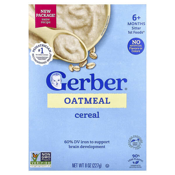 Oatmeal Cereal, 6+ Months, 8 oz (227 g)