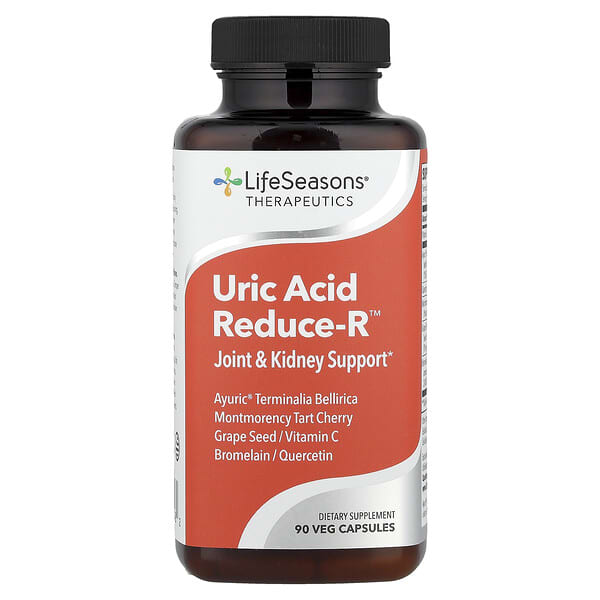 LifeSeasons Therapeutics, Uric Acid Reduce-R™, 90 вегетарианских капсул