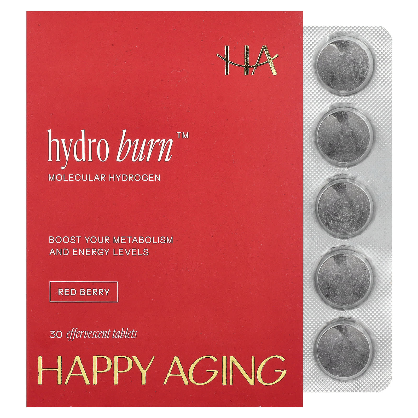 Hydro Burn™, Red Berry, 30 Effervescent Tablets