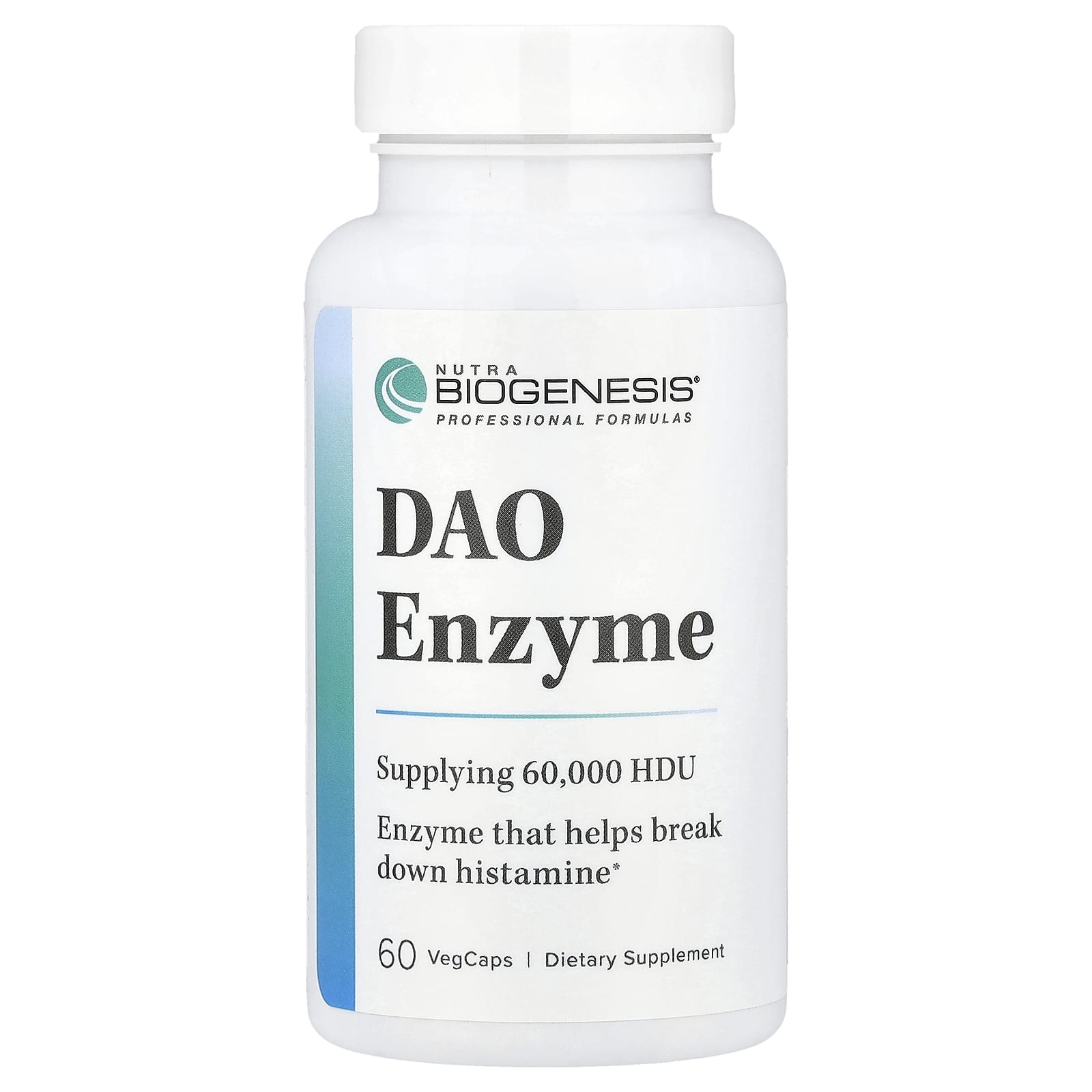 Nutra BioGenesis DAO Enzyme, 60 вегетарианских капсул (4,2 мг в капсуле)