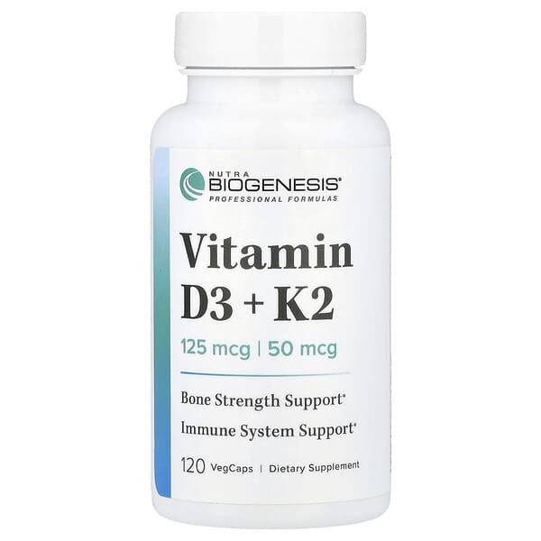 Vitamin D3 + K2 , 120 VegCaps