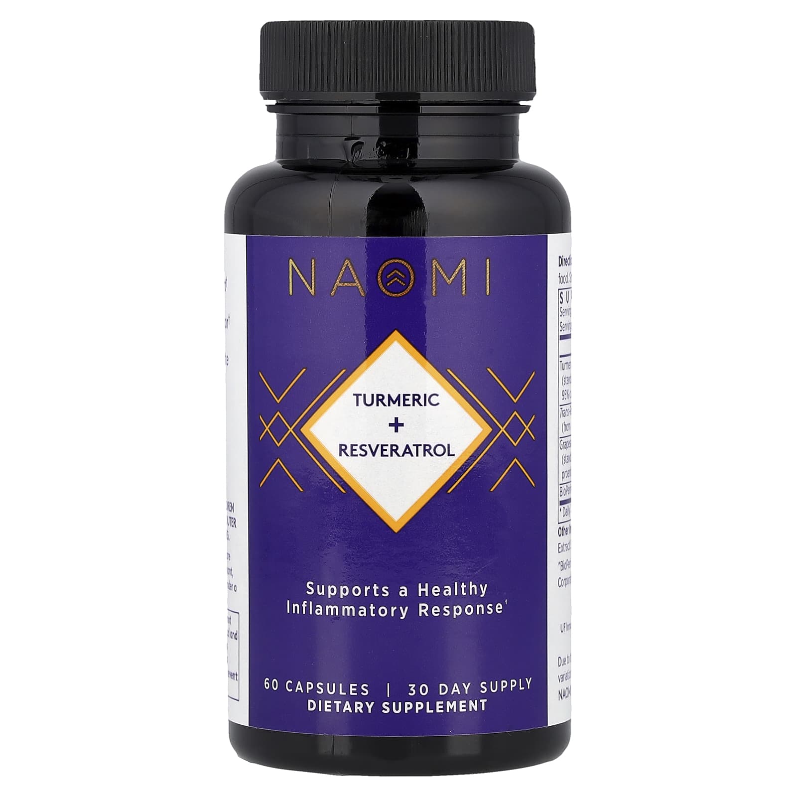 Turmeric + Resveratrol, 60 капсул
