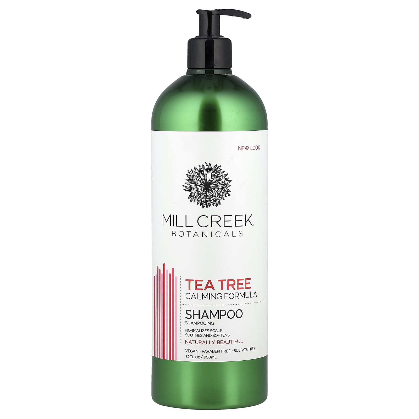 Шампунь Mill Creek Botanicals Tea Tree Calming Formula, 32 fl oz (950 ml)