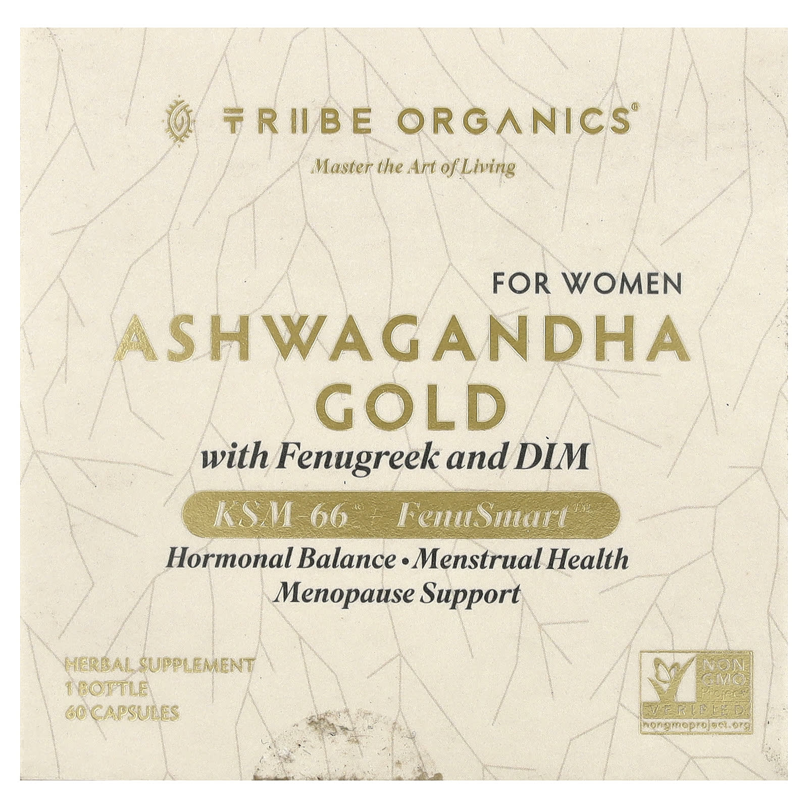 Ashwagandha Gold с фригреком и ДИМ, для женщин, 60 капсул