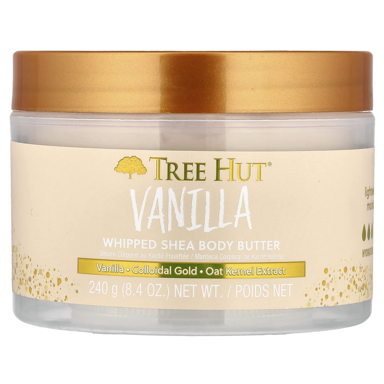 Whipped Shea Body Butter, Vanilla, 8.4 oz (240 g)