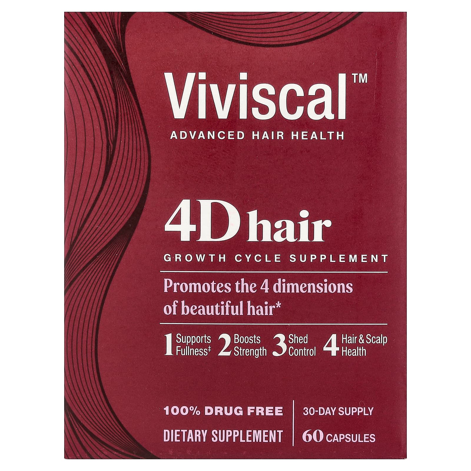 Viviscal 4D Hair Growth Cycle Supplement, 60 капсул