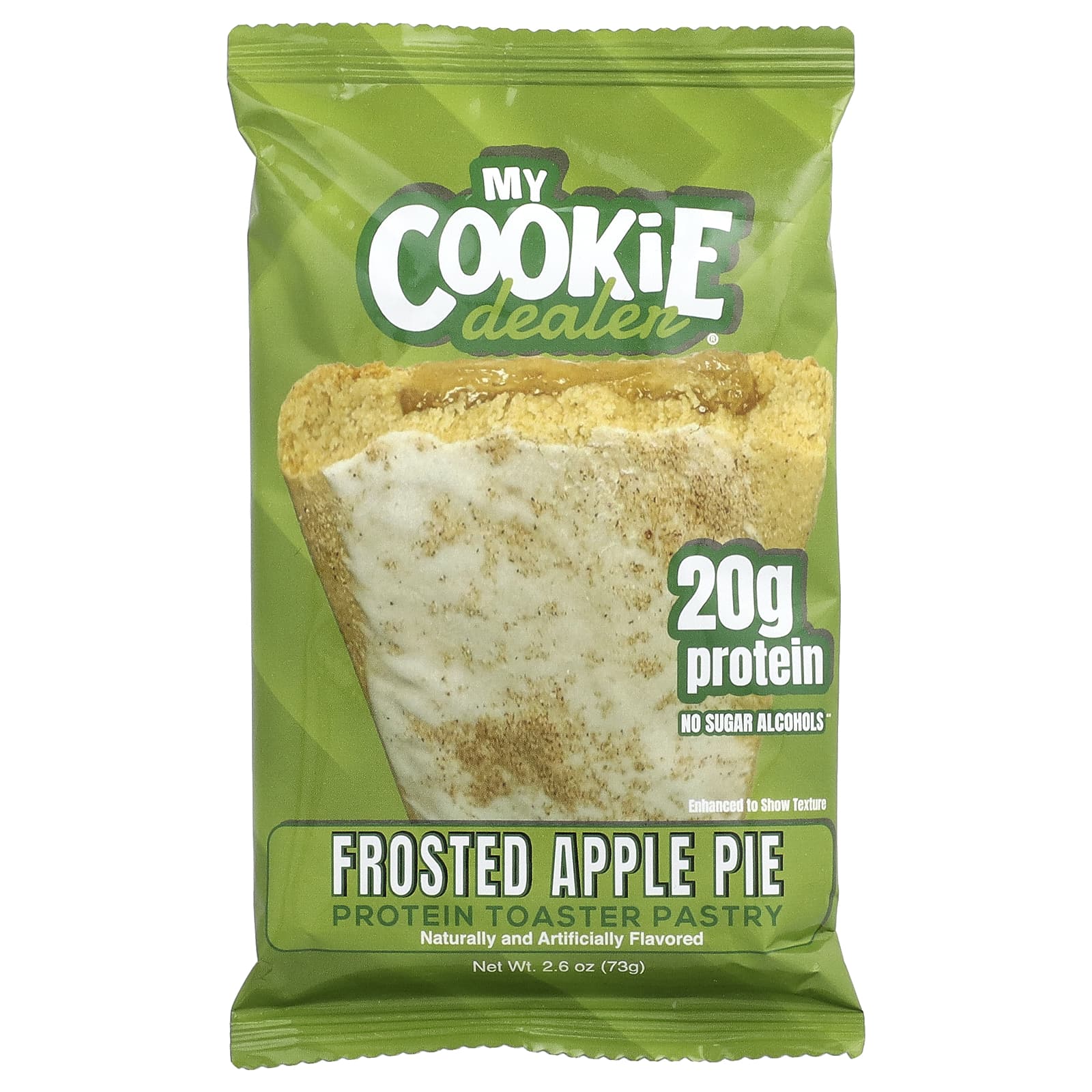 Protein Toaster Pastry, Frosted Apple Pie, 12 Pastries, 2.6 oz (73 g) Each