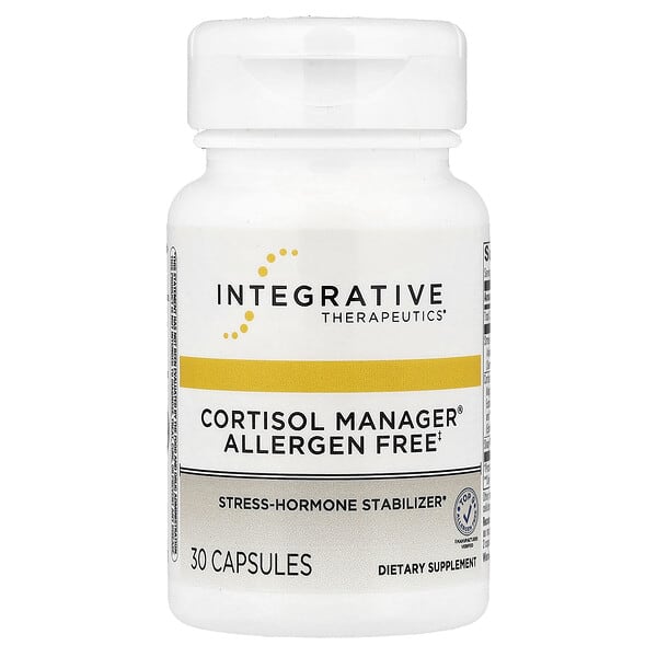 Integrative Therapeutics Cortisol Manager®, без аллергенов, 30 капсул