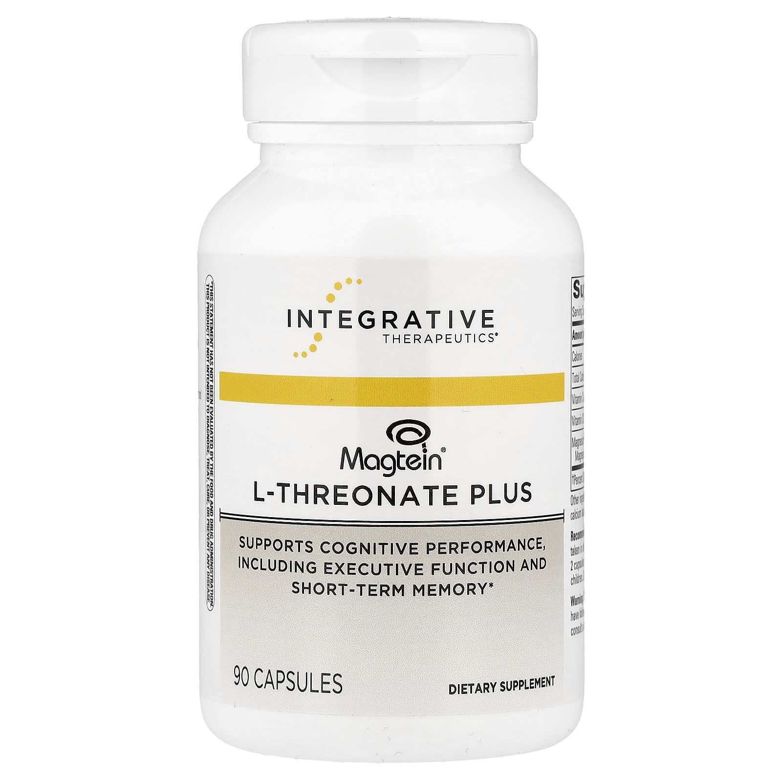 Magtein® L-Threonate Plus,  90 Capsules